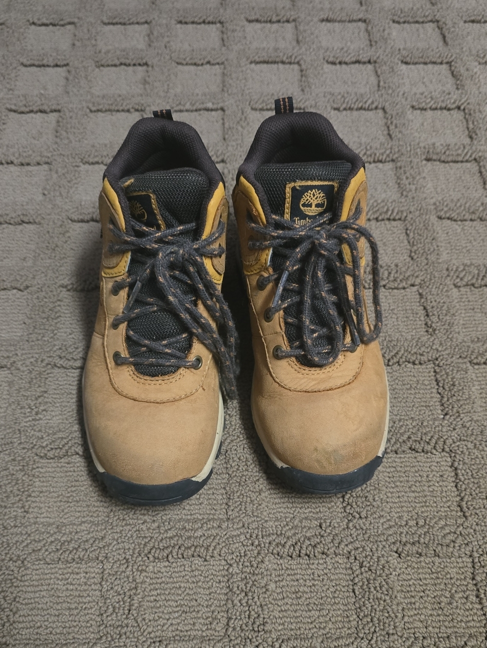 Timberland Men’s Tan & Black Lace-Up Work Boots